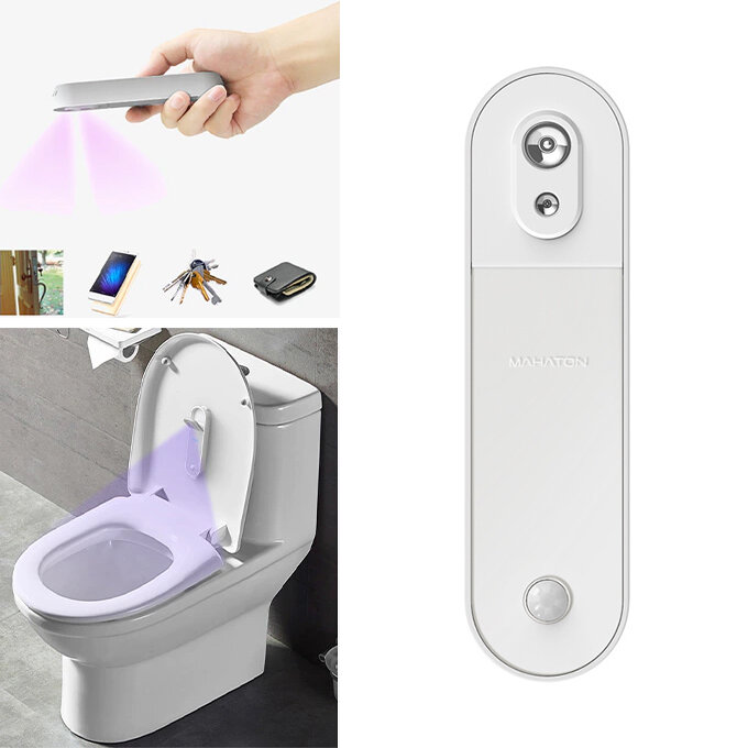 MAHATON Smart UV-C LED WC-szterilizáló 3 üzemmóddal automatikus szterilizálás, aromaterápia és dezodorizáció multifunkciós UV lámpával.