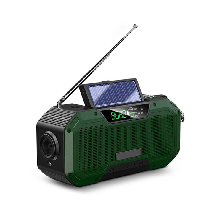 IPRee® 5000mAh Bateria Dispositivos de energia solar Carregamento com manivela com lanterna USB Rádio recarregável Ferramentas de acampamento ao ar livre para caminhadas