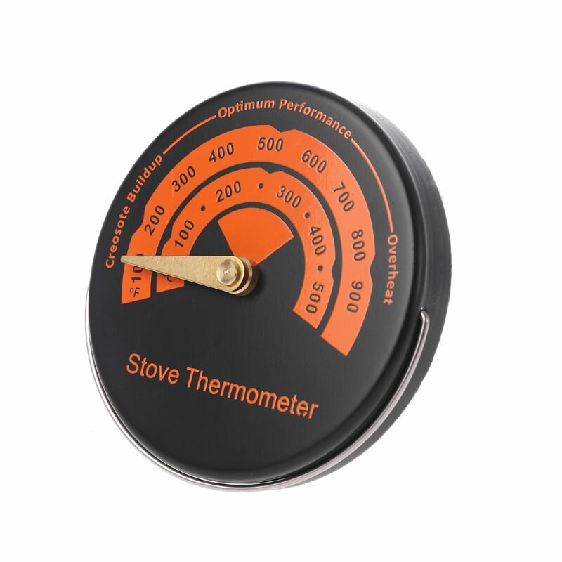 1 ST Legering Magnetische Kachel Rookkanaal Thermometer Dropshipping Magnetische Houtkachel Thermometer Open haard Fan Kachel Thermometer BBQ Thermometer