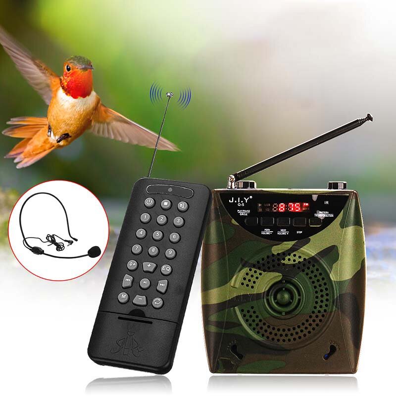 Multifunctionele 65W draadloze afstandsbediening Elektronische Bird Caller Hunting Teaching Smplifie
