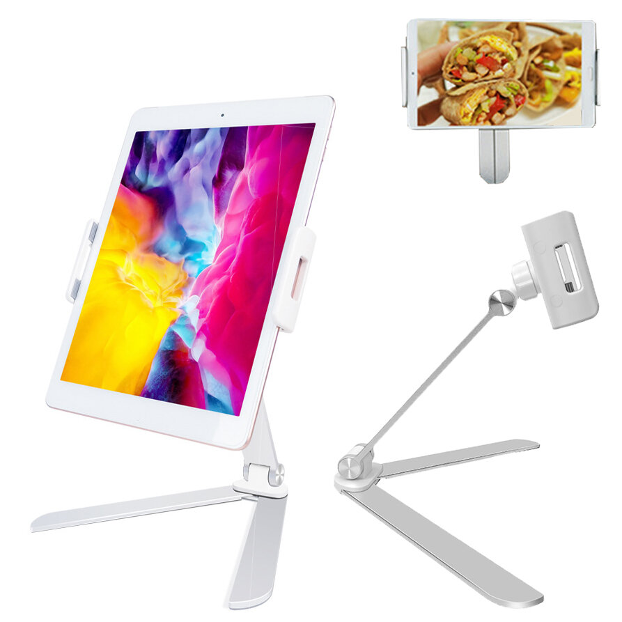 Bakeey Folding Phone/ Tablet Holder Stand Free Adjustment Angle Wall/ Desktop Bracket for iPad Mini