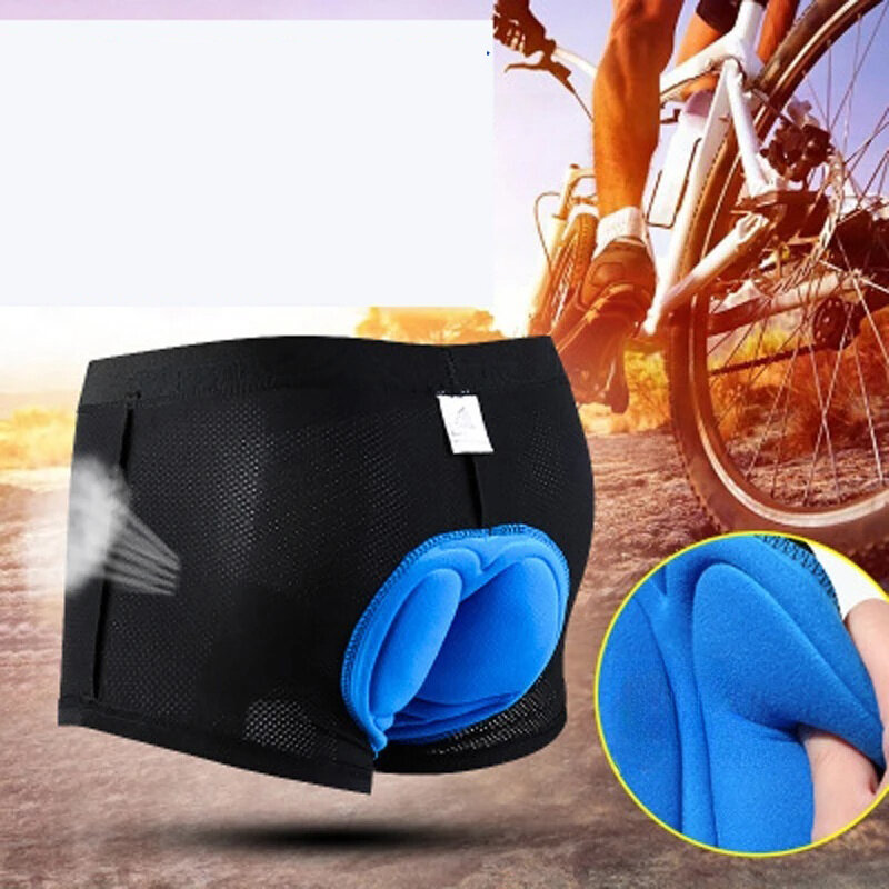 Pantalone da ciclismo da uomo, gel 3D traspirante, antishock, elastico, assorbi-sudore, spesso, per bicicletta e motocicletta