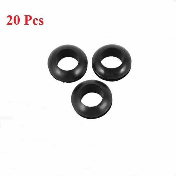 20pcs Rubber Wiring Grommets Ring Cable Protector 5/6/7/8mm Inner Dia
