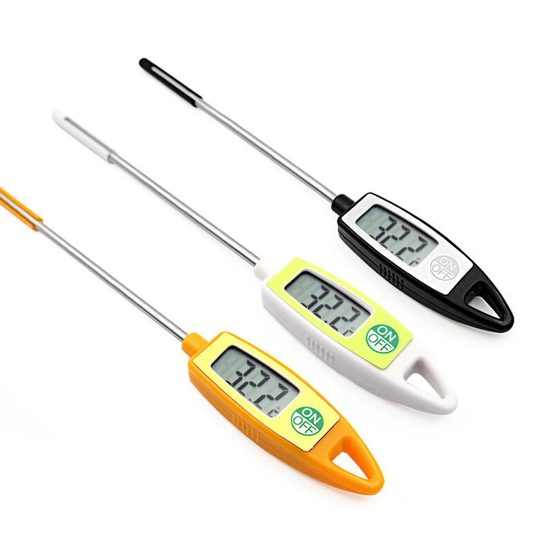 Slimme BBQ-thermometer met schermweergave van -30℃ tot 300℃ voor het meten van de temperatuur van vlees en ander voedsel.