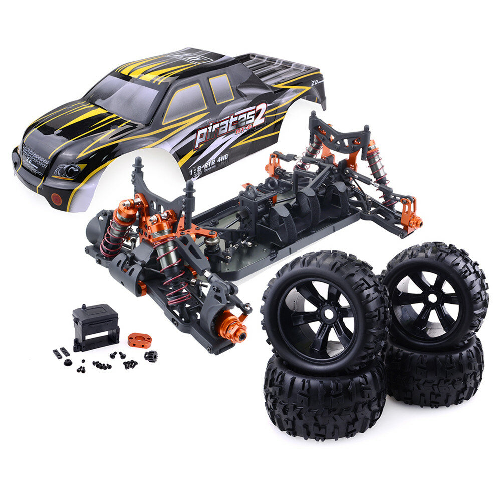 ZD Racing 9116 1/8 4WD Brushless Electric Truck Metal Frame 100km/h RC Car Without Electric Parts