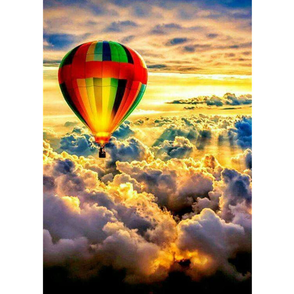 DIY Diamond Painting Handmake Diamond Embroidery Hot Air Balloon Pictures Cross Stitch Home Wall Decorations Gifts for K