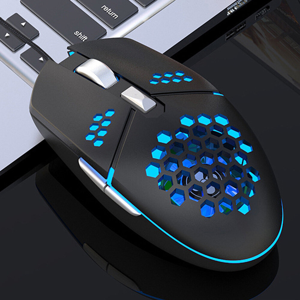 

G25 Silent Wired Gaming Mouse 2400DPI 6 Buttons RGB Backlight Mouse for Desktop Computer Laptop PC