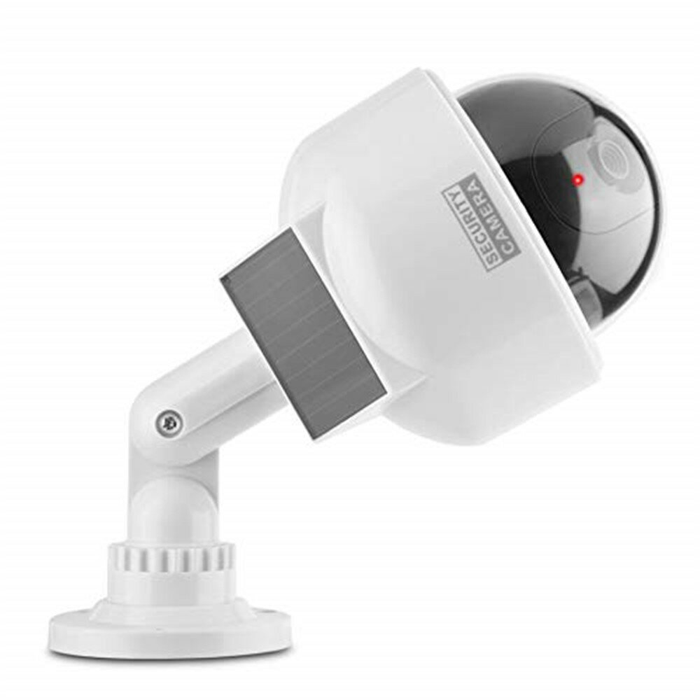 

Bakeey CCTV Dummy Camera Solar Power Video Surveillance Outdoor Fashing Red LED Simulation PTZ Battery Security Dome Cam