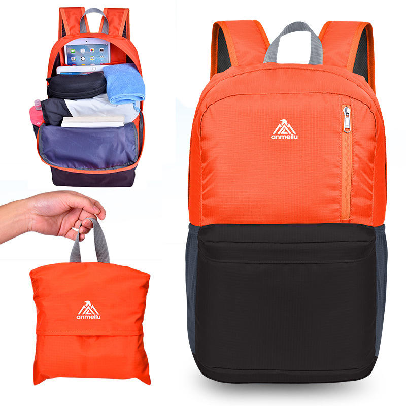 ANMEILU 20L Foldable Backpack Ultralight Outdoor Camping Travel Waterproof Folding School Bag Men Women