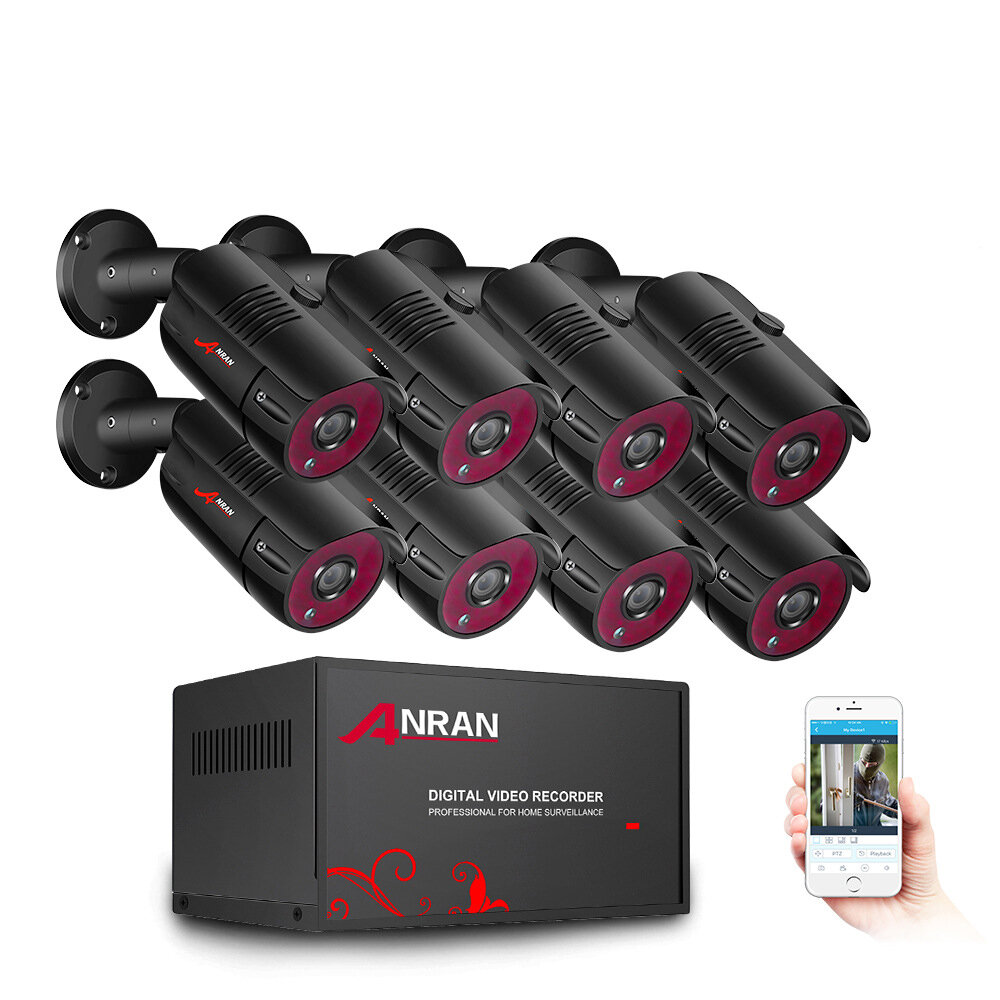 Anran 1080P Home Security Camera System Outdoor 2/4/6/8 Channel H.265+ DVR CCTV-cameras WIFI Surveil