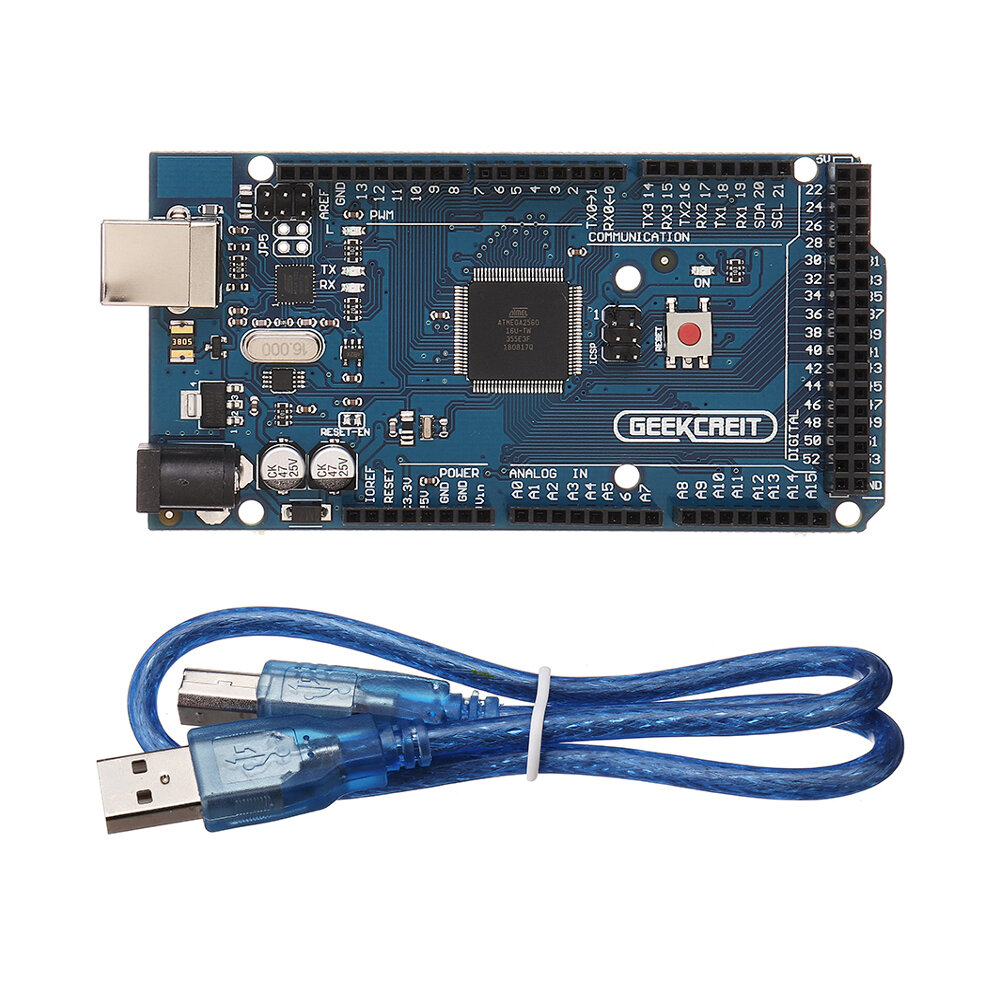 Geekcreit? MEGA 2560 R3 ATmega2560 MEGA2560 Development Board met USB-kabel Geekcreit voor Arduino -
