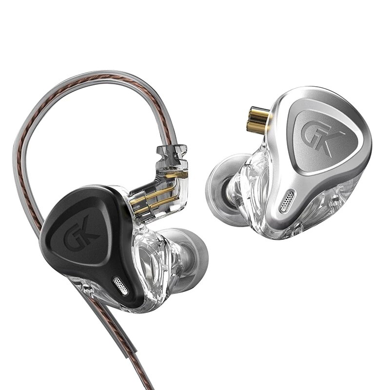 KZ GK-G5 Metalen In-Ear Hoofdtelefoon HiFi Bas Muziek Oordopjes Headset Ruisonderdrukkende Sport Mon