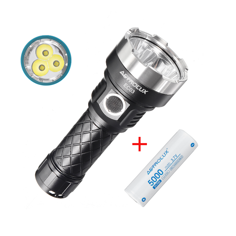 

Astrolux® EC03 3x XHP50.2 6700LM Andúril UI Compact EDC Flashlight with 5000mAh 21700 Battery Type-C Rechargeable Powerf
