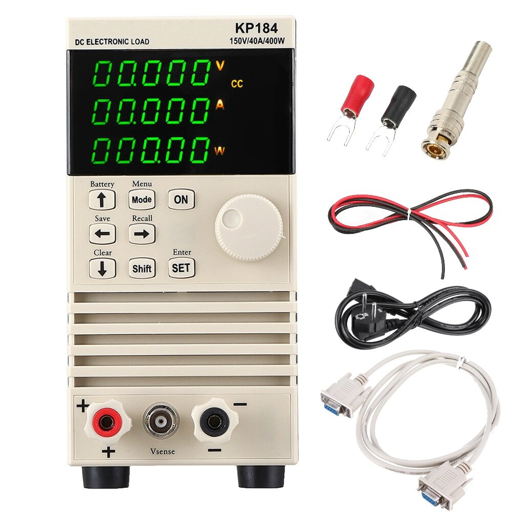 KP184 DC Elektronische Belasting Batterij Capaciteit Tester RS485/232 400W 150V 40A AC220V Professio