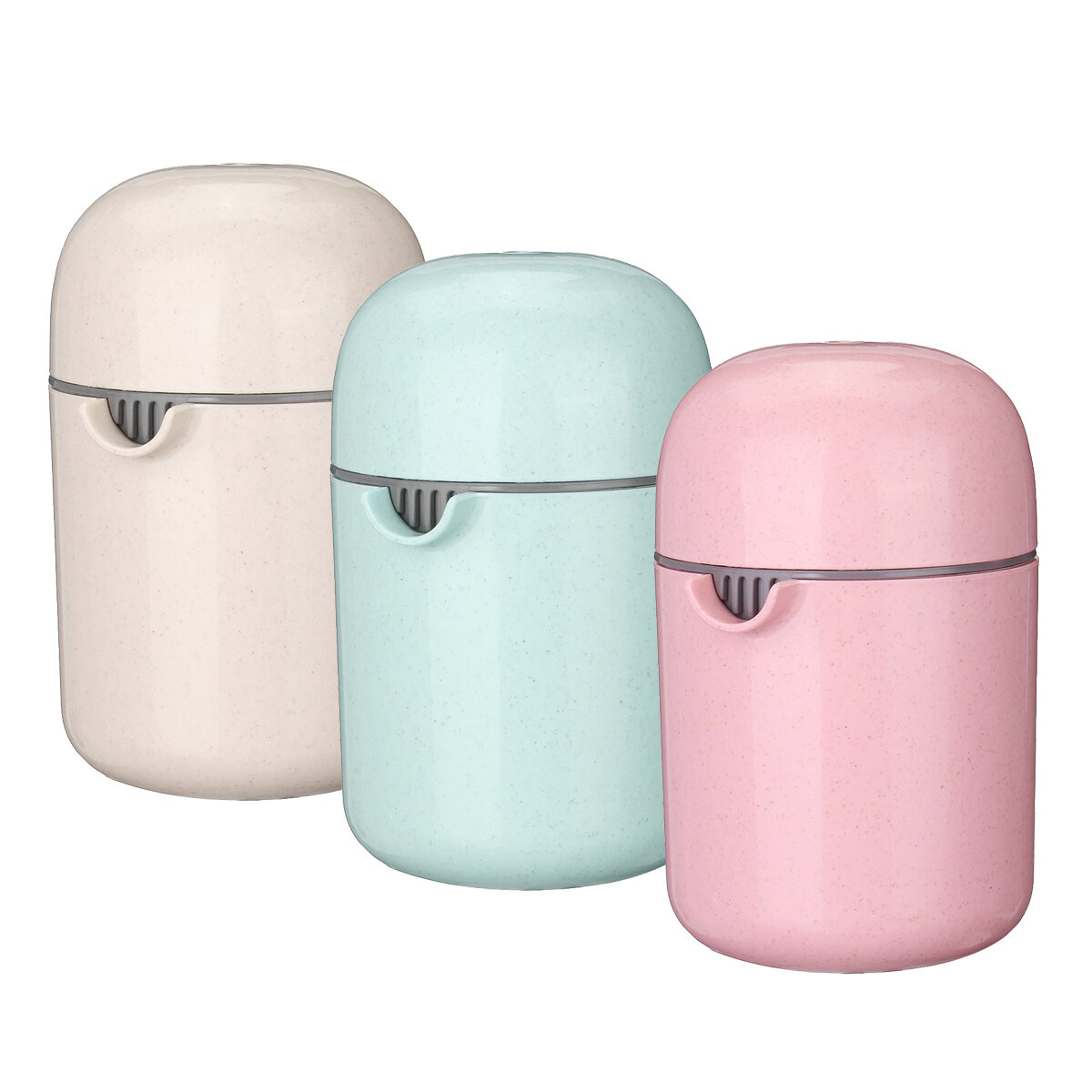 Beige/Blauw/Roze Handmatige Juicer Cup Mini Draagbare Squeezer Juicer voor Thuis, Kantoor, Reizen