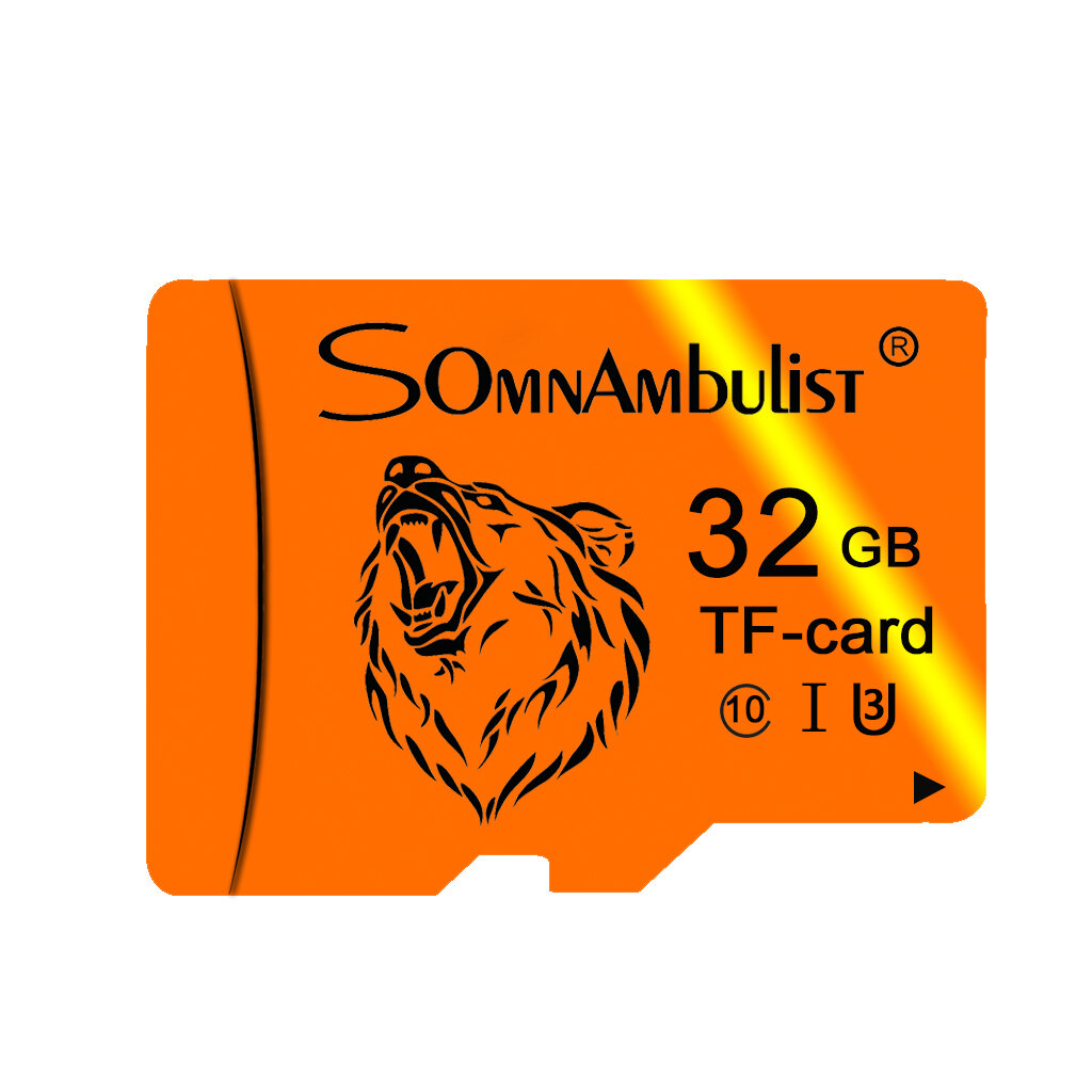 Somnambulist C10 U3 TF-geheugenkaart 16G 32G 64G 128G High Speed Flash Opslagkaart voor camera Mobie