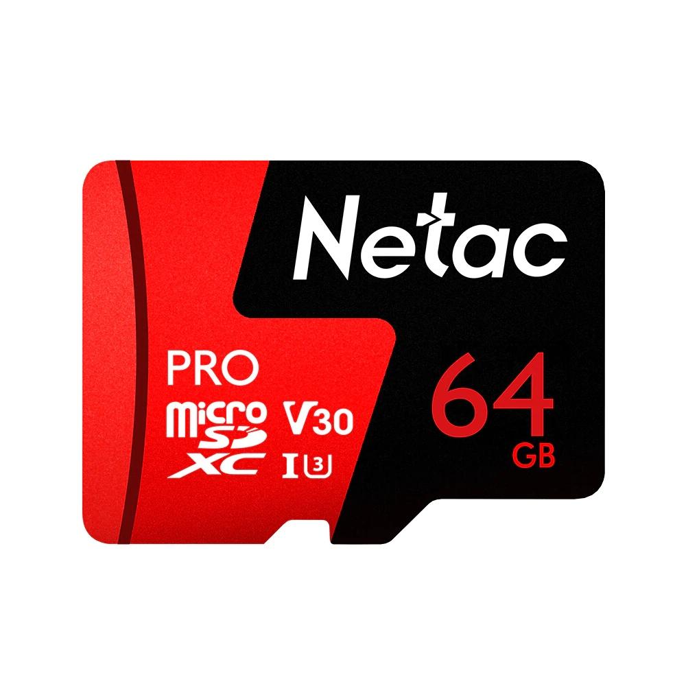 Netac P500 Pro V30 UHS-I U3 100MB/s Micro SD Card TF Memory Card64GB 128GB 256GB