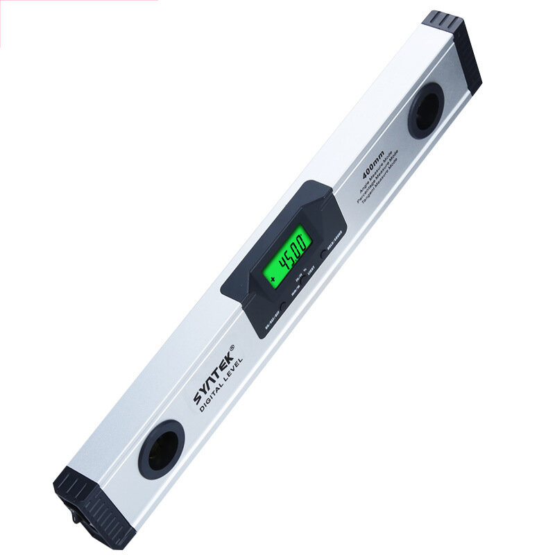 SYNTEK 0-400mm 4 x 90? Digital Display Protractor Spirit Level Laser Level Angle Finder