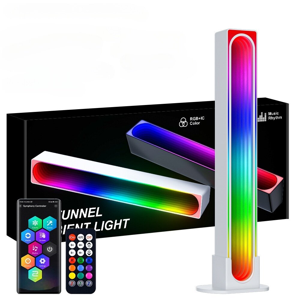 

RGB LED Desktop Floor Lamp Light Bar Bluetooth APP Control Music Night Light Rhythm Atmosphere Lights for Gaming TV Room