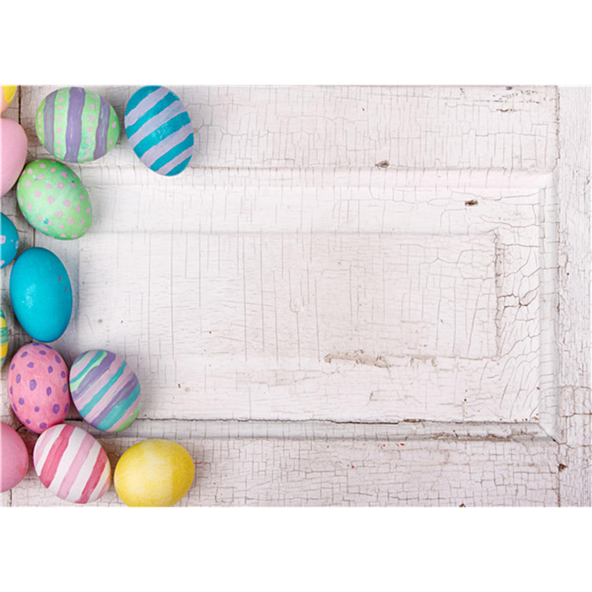 5x7FT Vinyl Easter Egg White Wall Photography Achtergrond Achtergrond Studio Prop