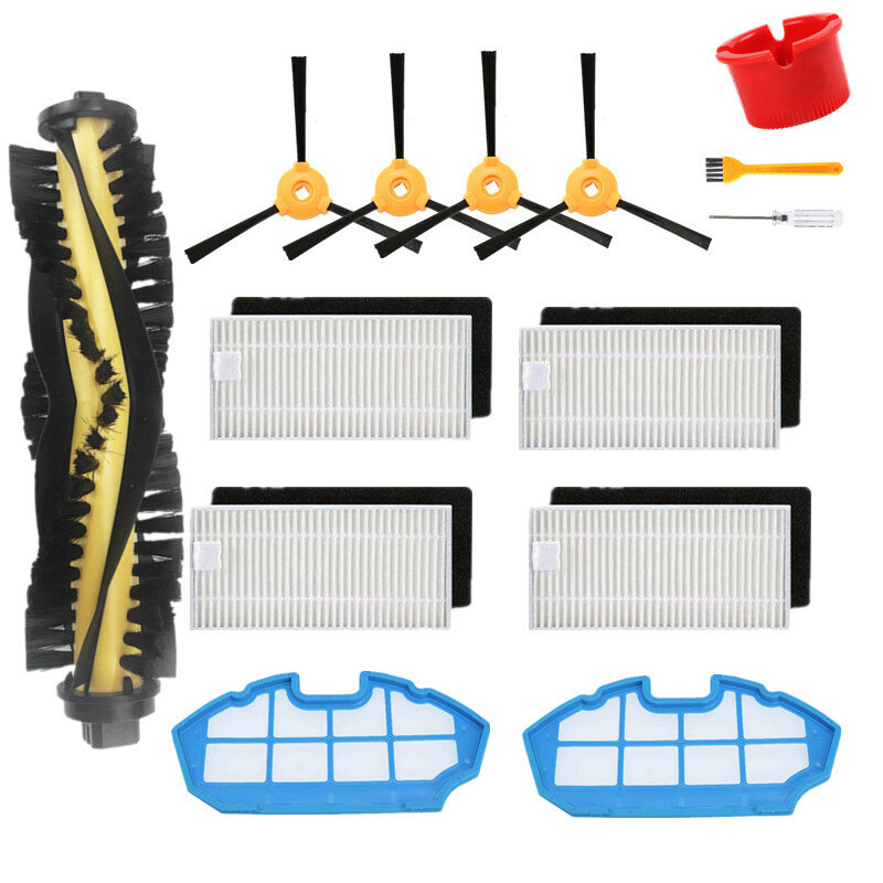 14pcs Replacements for Ecovacs Deebot N79S N79 Vacuum Cleaner Parts Accessories Main Brush*1 Side Br