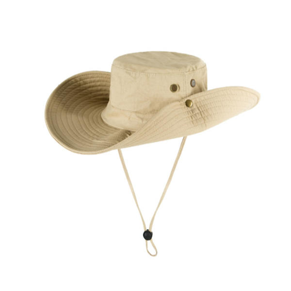 Mens Wide Birm Bucket Hat Summer Sunscreen Casual Outdoor Fisherman Foldable Visor Cap