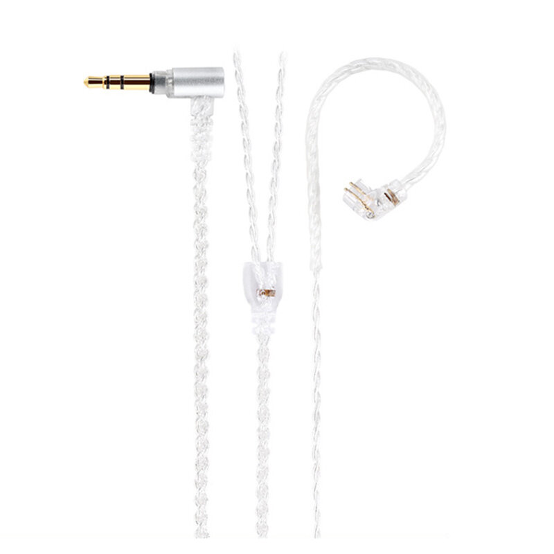 TRN A2 Earphone Cable Silver Plated Upgrade Cable 3.5MM 2 Pin 2m/3m Headset Wire Earphones Replaceme