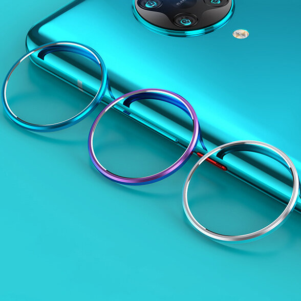 Bakeey Anti-scratch Aluminum Metal Circle Ring Rear Phone Lens Protector for Xiaomi Poco F2 Pro / Xiaomi Redmi K30 Pro N