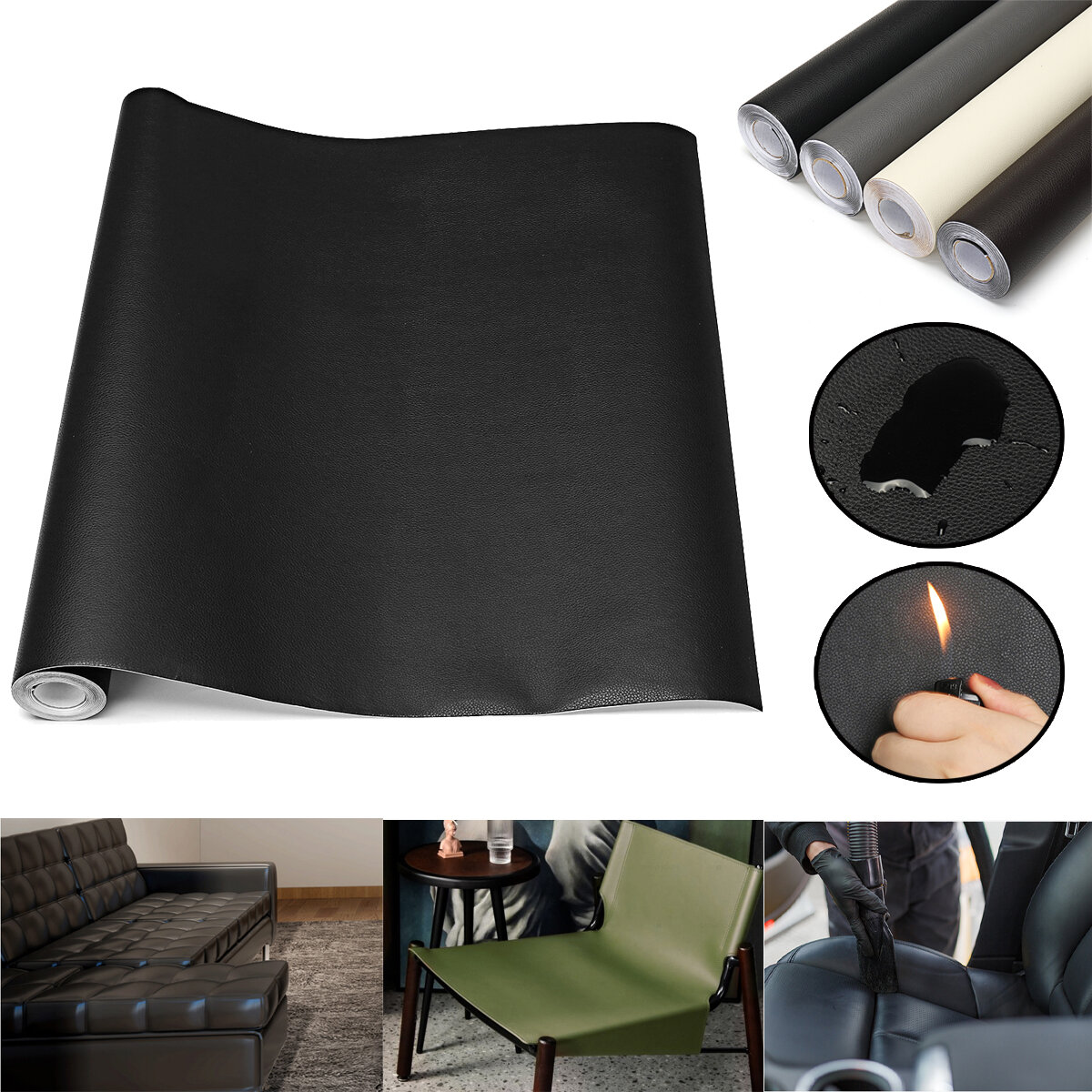 200x44cm Pu Upholstery Fabric Auto, How To Replace Sofa Leather