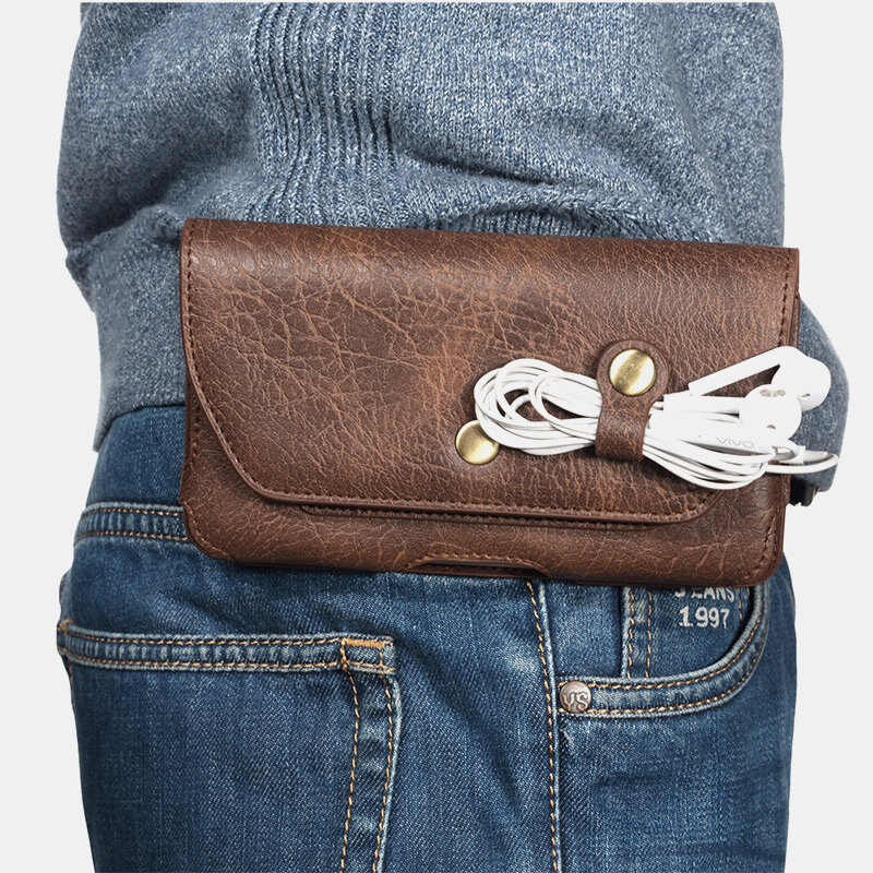 Men Back Buckle Belt Bag Phone Case Outdoor Sport Multifunction Universal Phone Bag Waist Bag