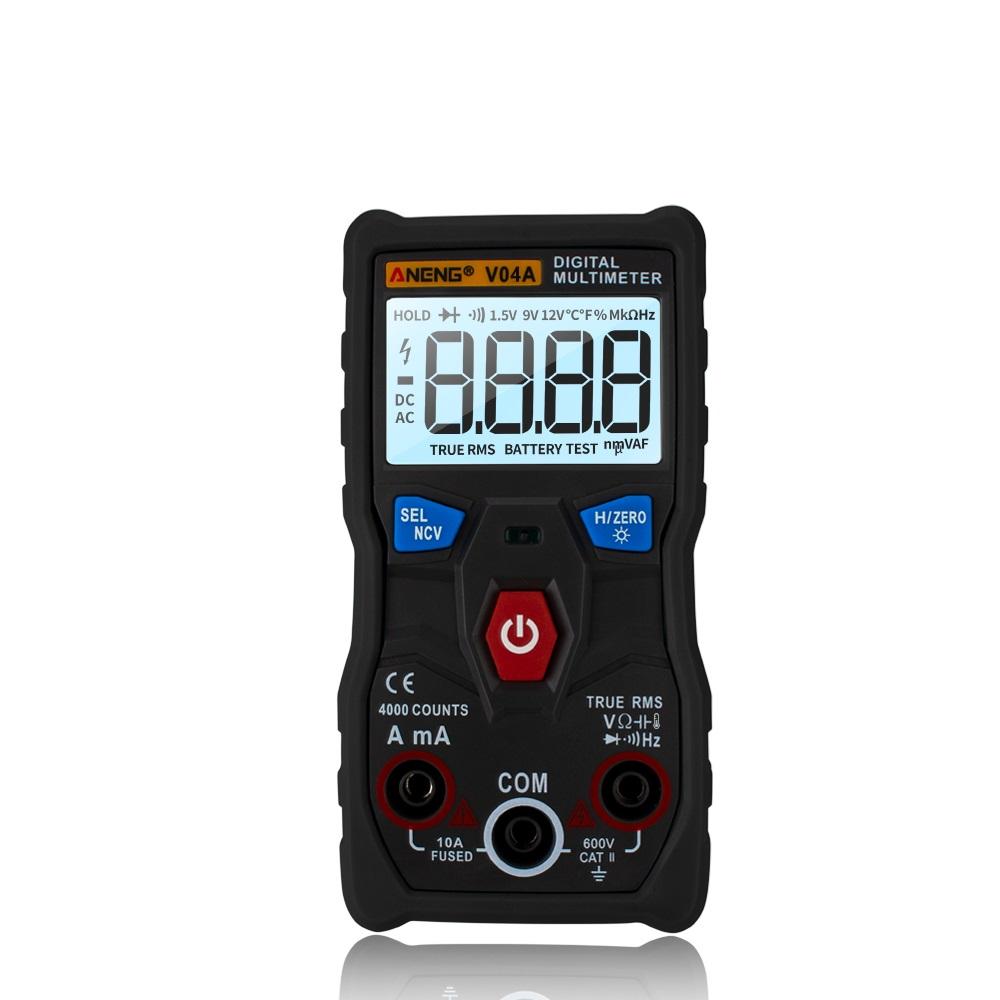 

ANENG V04A Automatic Intelligent Gear Recognition Electrician NCV Pocket True RMS Digital Multimeter 4000 Counts NVC Tes