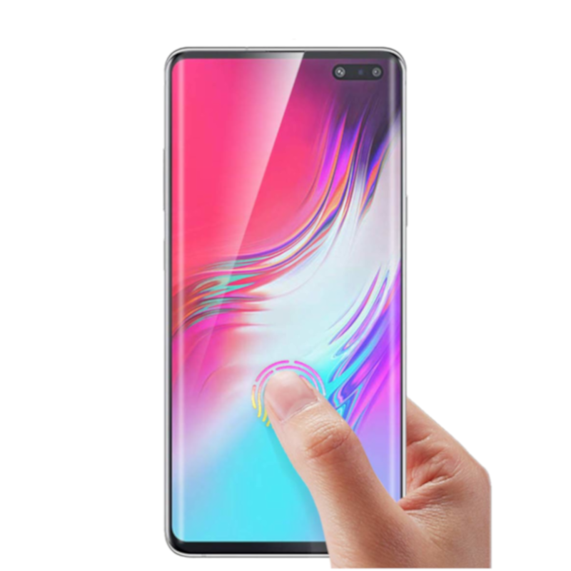 Bakeey 3D Edge Curved Ultrasonic Fingerprint Déverrouiller lécran en verre trempé pour Samsung Galaxy S10 5G 2019