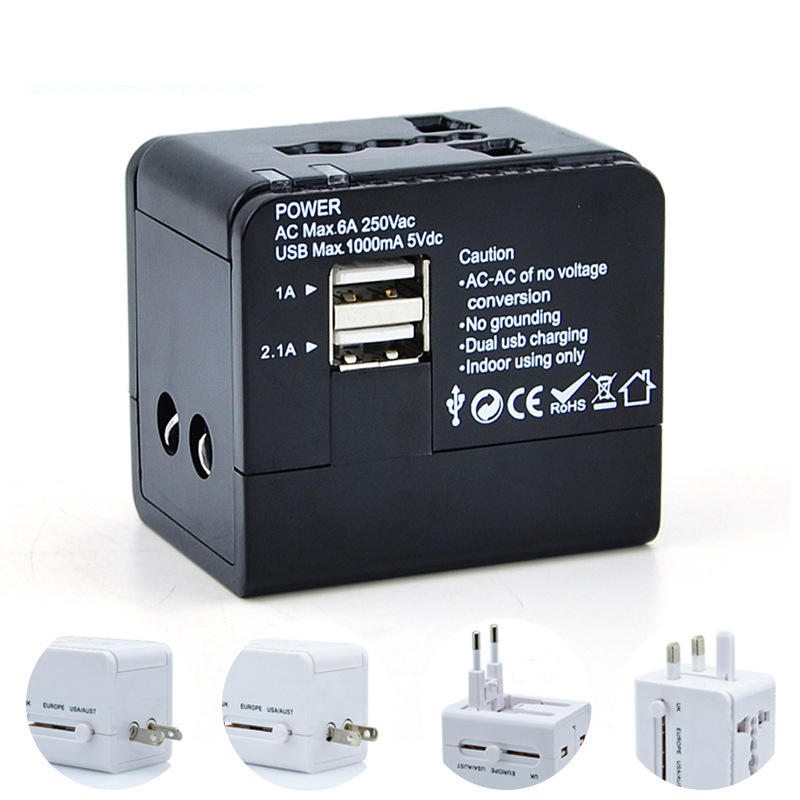 IPRee® Multifuncional USB Power Adapter Universal Tomada EUA UE AU UK Plug Conversor de Viagem Ao Ar Livre