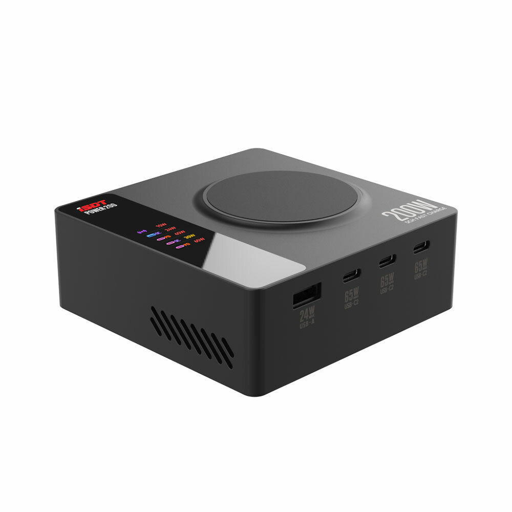 ISDT POWER 200 200W Ultra High Power Desktop Fast Charger APP-verbinding 5 onafhankelijke kanaalopla