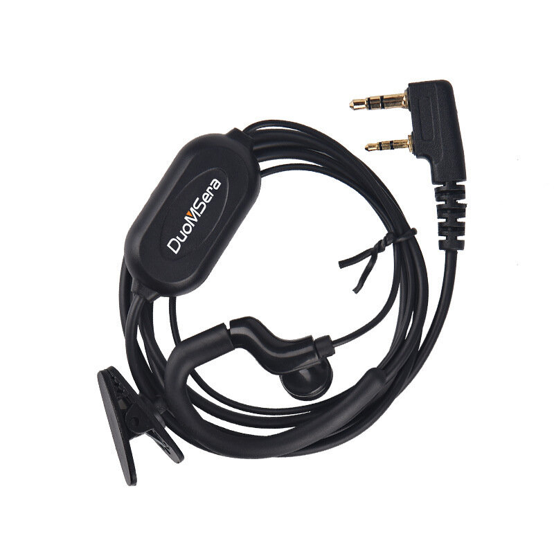 DUOMSERA Walkie Talkie Headset Oortelefoonlijn Soft Oorhaken In-ear Headset General Purpose Geschikt