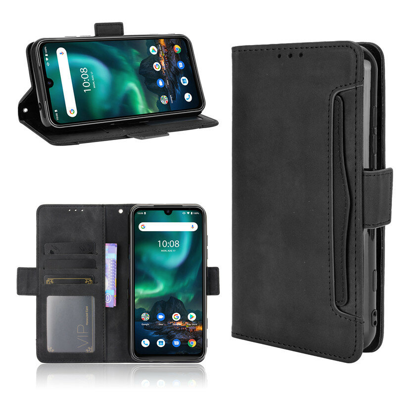 Bakeey for Umidigi Bison GT Case Magnetic Flip with Multiple Card Slot Wallet Folding Stand PU Leather Shockproof Full C