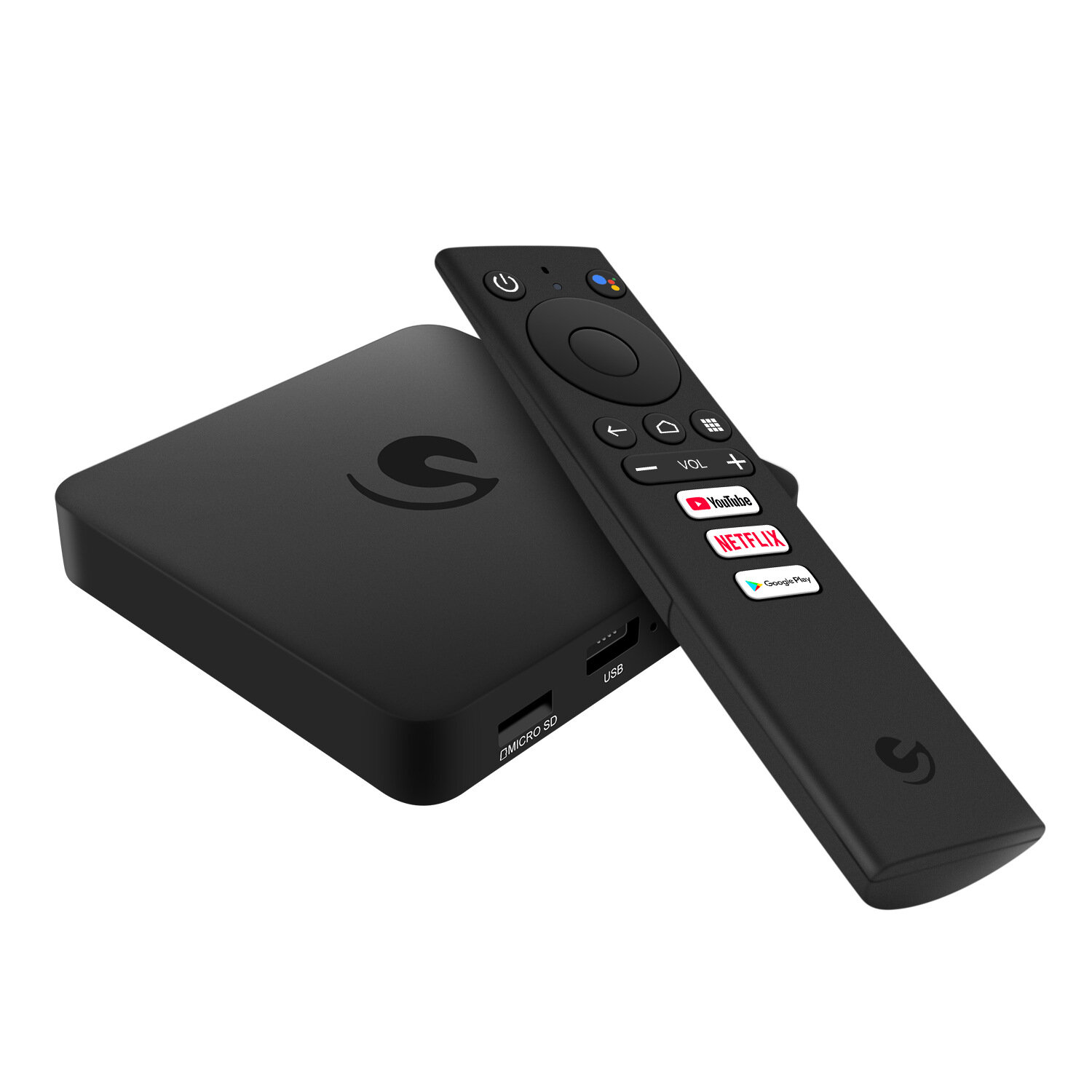 EMATIC Android 9.0 Voice Control Google CertifiedSet-Top Box Smart Player Netflix 4K Dual-band ATV set-top box