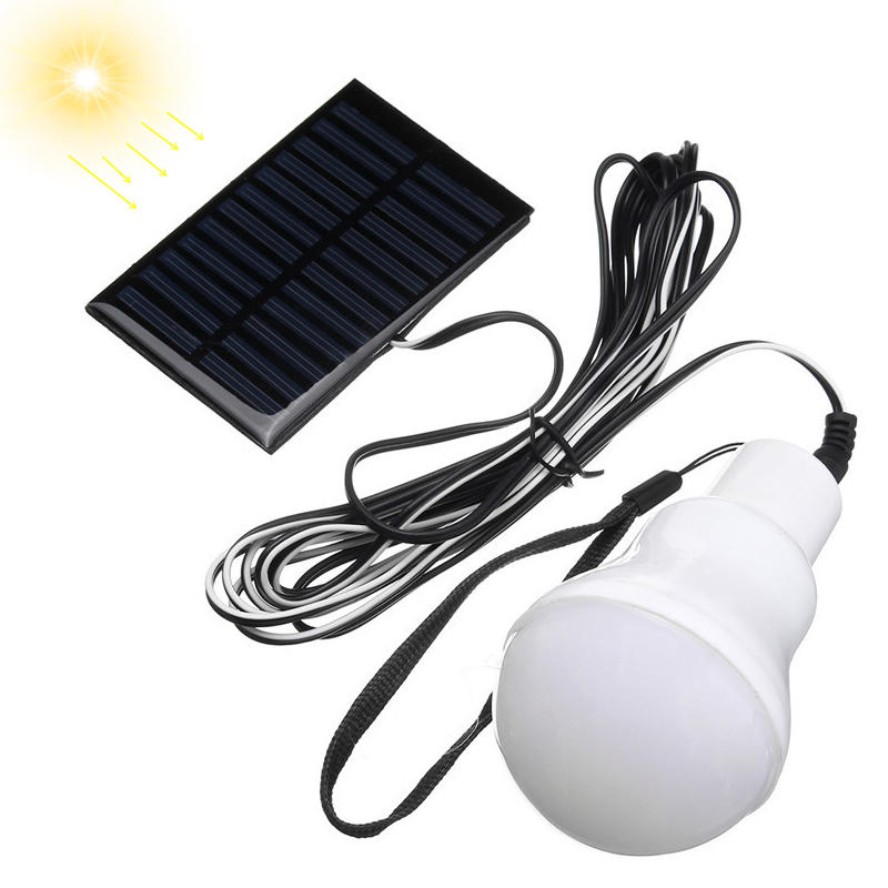 Portable 1W 6V 12 LED solaire rechargeable ampoule lampe de camping en plein air lanterne lampe de jardin