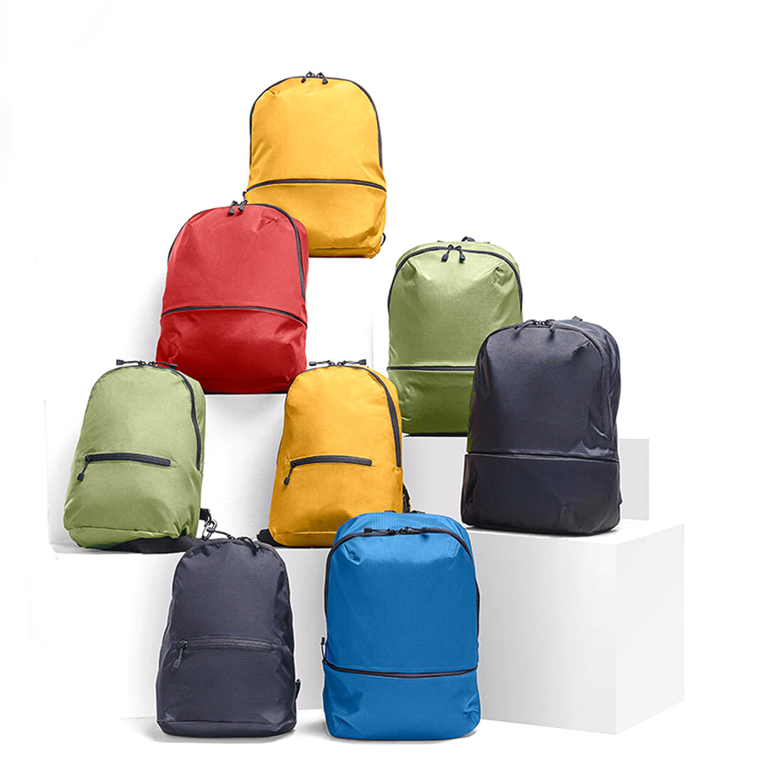 Xiaomi 11L Backpack 5 Colors Level 4 Waterproof Nylon 150g Lightweight Shoulder Bag For 14inch Laptop Camping Travel Camping from Sports & Outdoor on banggood.com