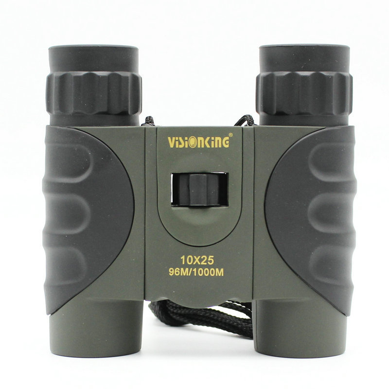 VISIONKING 10X25 HD Binoculars Folding Portable Handheld Outdoor Traveling Telescope