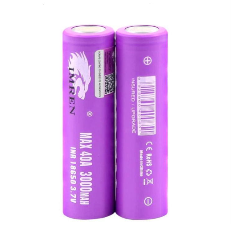 

[USA Direct] 10/20/40Pcs IMREN 40A 3000mAh High Power 18650 Battery 3.7V Rechargeable Lithium-ion Cells For Flashlights