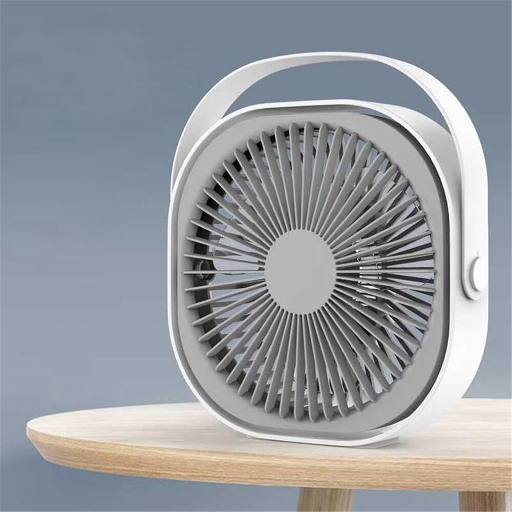 6 inch Small Desktop Fan Cooling Fan 3 Gear Wind Speed Low Noise for Home Office Car Outdoor Travel