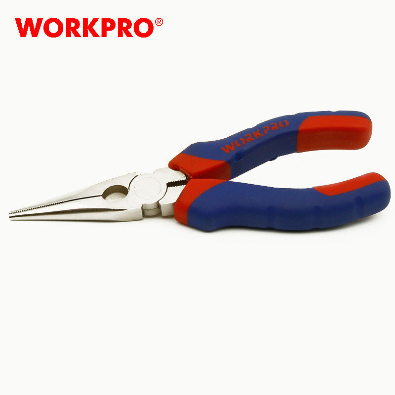 Workpro Tweekleurige handgreep Naaldtang Draadknippers 6/8 inch Huishoudelijke multifunctionele tang