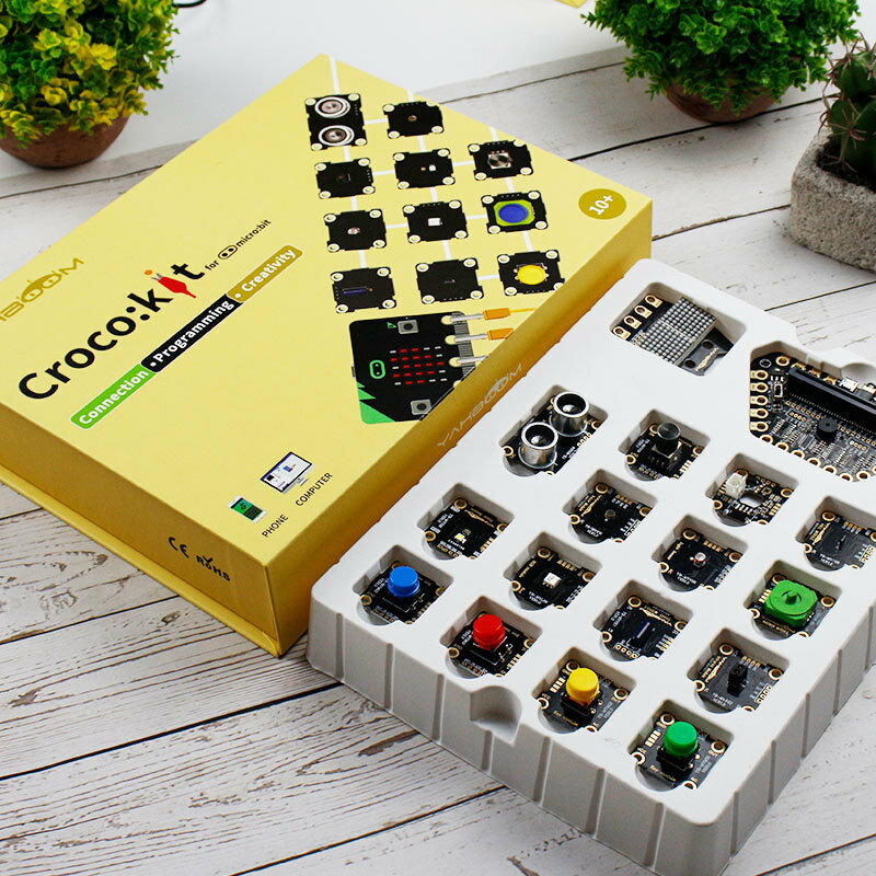 YAHBOOM Croco: kit Sensor Learning Kit Makecode Grafische programmeerpython met moederbord