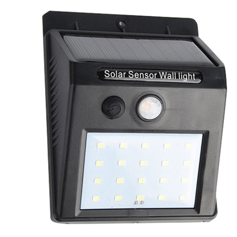 Lampada Solare a LED 20/40 con Sensore di Movimento e Impermeabile per Esterno