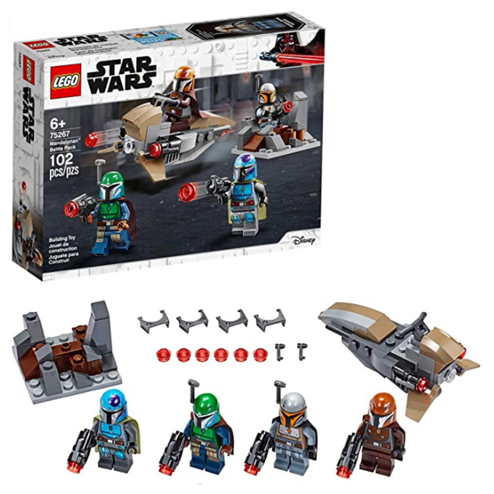 LEGO Star Wars Mandalorian Battle Pack 75267 Mandalorian Shock Troopers and Speeder Bike Building Kit; Great Gift Idea for Any Fan of Star Wars: The Mandalorian TV Series, New 2020 (102 Pieces)