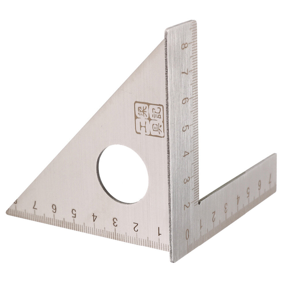 Woodworking Ruler Square Layout Miter Triangle Rafter 45° 90 degree Gauge Metric 