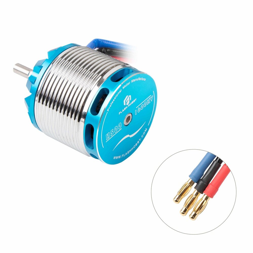 FLASH HOBBY H500 3524 1600KV 80A 1700 W Helikopter Borstelloze Motor 4mm Bullet-connector Voor 500 A