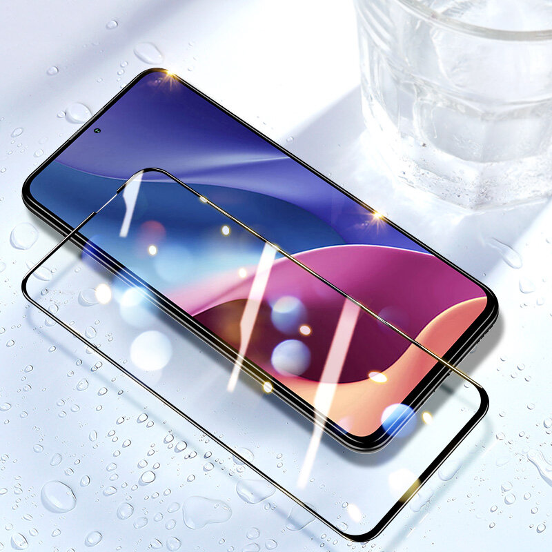 

Bakeey for POCO F3 Global Version Screen Protector 5D Curved Edge Full Coverage Anti-Explosion Tempered Glass Front Film