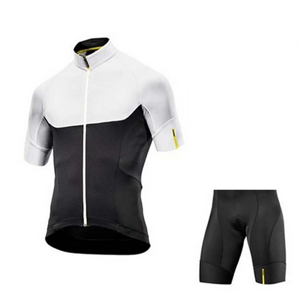 Σετ ποδηλασίας Τζέρσεϋ Ανδρικά ανδρικά ρούχα κοντό μανίκι & ποδηλατικό σορτς με επένδυση καθίσματος Αναπνεύσιμο γρήγορο στέγνωμα για ποδή